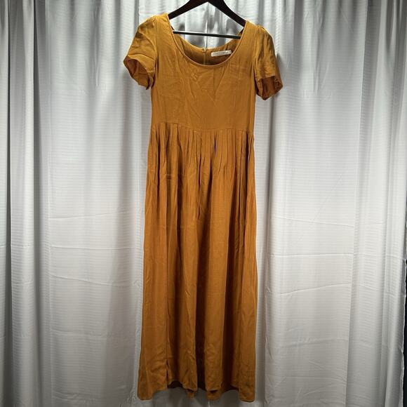 CHRISTY DAWN The Scarlet Midi Dress Marigold Petite Women's Size Medium - Picture 2 of 11